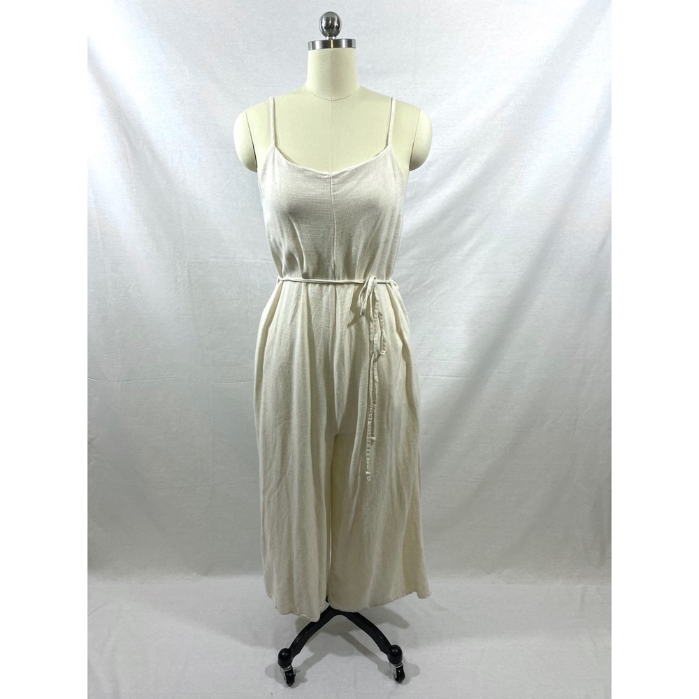 Tank pocket tie waisted jumpsuit